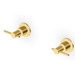 Zucchetti Helm bateria prysznicowa podtynkowa złoto szczotkowane/radełkowanie ukośne ZHL738.XP41G3