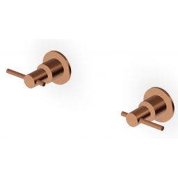 Zucchetti Helm bateria prysznicowa podtynkowa miedź szczotkowana/radełkowanie pionowe ZHL738.XP91G2