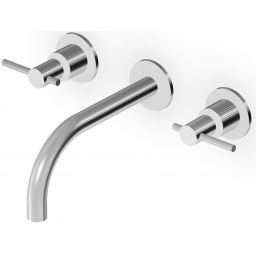 Zucchetti Helm bateria umywalkowa podtynkowa stal nierdzewna szczotkowana/radełkowanie pionowe ZHL760.XG2