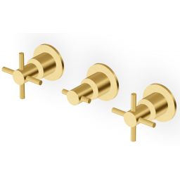 Zucchetti Helm bateria umywalkowa podtynkowa złoto szczotkowane ZHM695.XP41