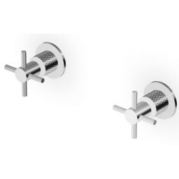 Zucchetti Helm bateria prysznicowa podtynkowa stal nierdzewna szczotkowana/radełkowanie ukośne ZHM738.XG3