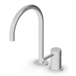 Zucchetti Pan bateria umywalkowa 2-otworowa biały mat ZP6223.W1