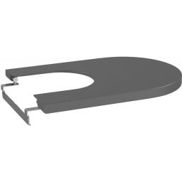 Roca Inspira Round pokrywa do bidetu wolnoopadająca onyks A80652264B