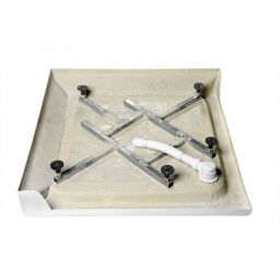 Aqualine brodzik 80x80 cm kwadratowy biały BTTQ80