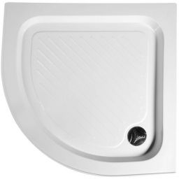 Aqualine brodzik 90x90 cm półokrągły biały BTTR90