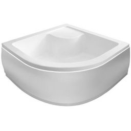 Aqualine brodzik 90x90 cm półokrągły biały C93