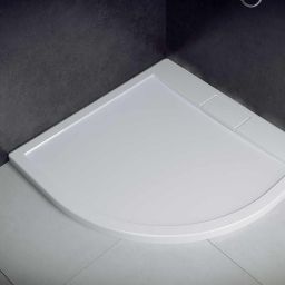 Besco Axim UltraSlim brodzik 90x90 cm półokrągły biały #BAX-90-NR