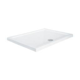 Besco Alpina Slimline brodzik 100x80 cm prostokątny biały BAA-108-P