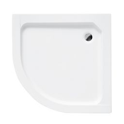 Besco Alex brodzik 70x70 cm półokrągły biały #BAA-70