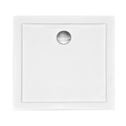 Besco Aquarius Slimline brodzik 80x80 cm kwadratowy biały BAA-80-K