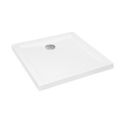 Besco Aquarius Slimline brodzik 80x80 cm kwadratowy biały BAA-80-K