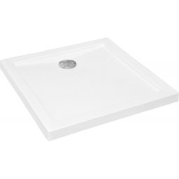 Besco Aquarius Slimline brodzik 90x90 cm kwadratowy biały BAA-90-K