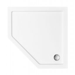 Besco Bergo Slimline brodzik pięciokątny 90x90 cm biały BAB-90S