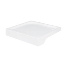 Besco Oskar brodzik 70x70 cm kwadratowy biały #BAO-70-PK