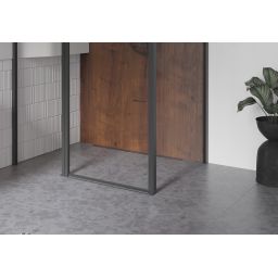 Besco Virgo Next Black odpływ prysznicowy liniowy 60 cm czarne szkło hartowane OL-60-VNB