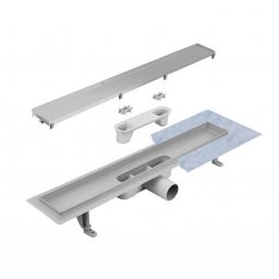 Besco Virgo Basic odpływ prysznicowy 80 cm chrom szczotkowany OL-80-VB