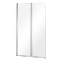 Besco Prime parawan nawannowy 90x140 cm dwuskrzydłowy szkło przezroczyste PNP-2S