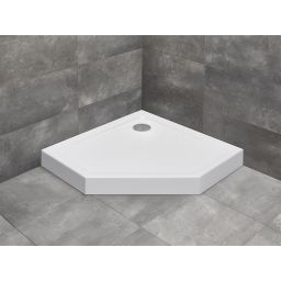 Radaway Doros PT Compact brodzik 80x80 cm pięciokątny biały SDRPT8080-05