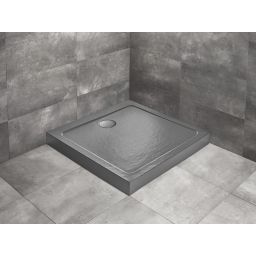 Radaway Doros C Compact brodzik 90x90 cm kwadratowy stone antracyt SDRC9090-05-64S