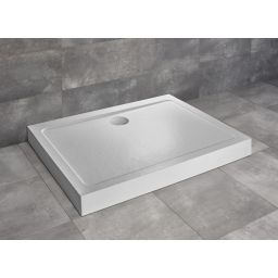 Radaway Doros D Compact brodzik prostokątny 90x80 cm stone biały SDRD9080-05-04S