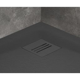 Radaway Kyntos F kratka odpływowa antracyt HKA-64