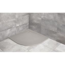Radaway Kyntos A brodzik półokrągły 80x80 cm cement HKA8080-74