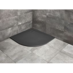 Radaway Kyntos A brodzik półokrągły 80x80 cm antracyt HKA8080-64