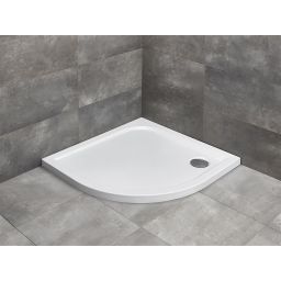 Radaway Delos A brodzik 90x90 cm półokrągły biały SDA0909-01