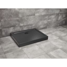 Radaway Doros D Compact brodzik prostokątny 90x80 cm stone czarny SDRD9080-05-54S