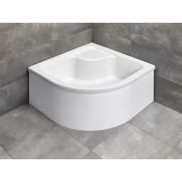 Radaway Naxos A brodzik 80x80 cm półokrągły biały SBA8841-1
