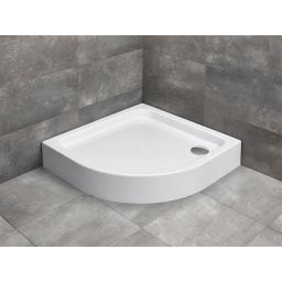 Radaway Siros A Compact brodzik 80x80 cm półokrągły biały SBA8817-2