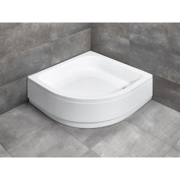 Radaway Samos A brodzik 80x80 cm półokrągły biały 4S88300-03