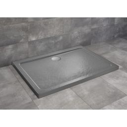 Radaway Doros D brodzik 100x90 cm prostokątny stone antracyt SDRD1090-01-64S