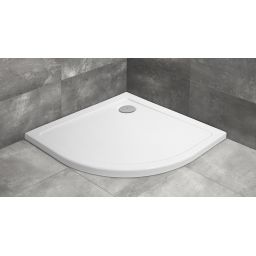 Radaway Doros Plus A brodzik 90x90 cm półokrągły biały SDRPA9090-01