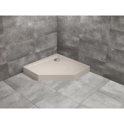 Radaway Doros PT Compact brodzik pięciokątny 80x80 cm stone kaszmirowy SDRPT8080-05-84S