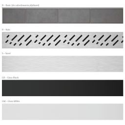 Radaway Slim ruszt odpływu prysznicowego 75 cm biały 5R075SGW