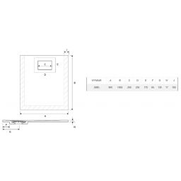 Excellent Lavano brodzik 100x90 cm prostokątny kompozyt beton BREX.1103.100.090.CON