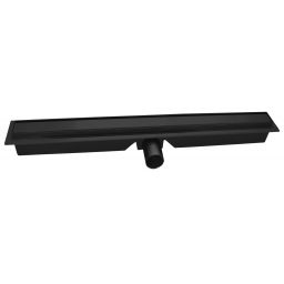 Ferro Super Slim Pro odpływ prysznicowy 80 cm liniowy czarny mat OLSP1-80-BL