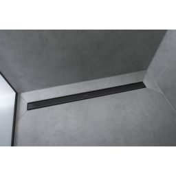 Hansgrohe Raindrain Match element zewnętrzny odpływu 80 cm liniowy czarny mat 56038670