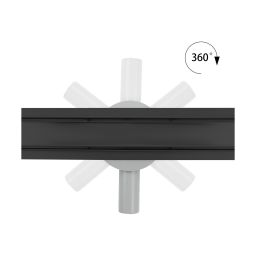 Hagser Iris odpływ prysznicowy liniowy 90 cm ruszt odwracalny czarny mat HGR15000030