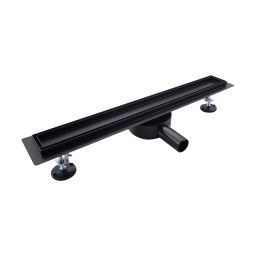 Hagser Iris odpływ prysznicowy liniowy 90 cm ruszt odwracalny czarny mat HGR15000030