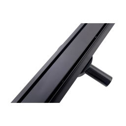 Hagser Iris odpływ prysznicowy liniowy 90 cm ruszt odwracalny czarny mat HGR15000030