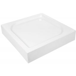 Outlet - Invena brodzik 80x80 cm kwadratowy biały AK-80-K83