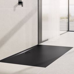 Kaldewei Superplan Zero brodzik 90x120 cm prostokątny z obniżonym nośnikiem ze styropianu model 1554-5 czarny mat 355447980676