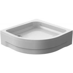 Polimat Pako brodzik 80x80 cm półokrągły biały 00090