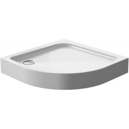 Polimat Pako brodzik 90x90 cm półokrągły biały 00110