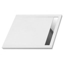 Polimat West New brodzik 110x90 cm prostokątny biały 00346