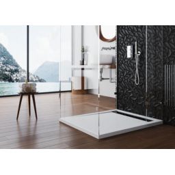 Polimat West New brodzik 110x90 cm prostokątny biały 00346