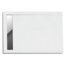 Polimat West New brodzik 110x90 cm prostokątny biały 00352