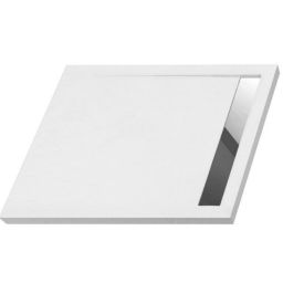 Polimat West New brodzik 110x90 cm prostokątny biały 00352